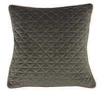 Paoletti Riva Inicio Cuarzo Cojín Lleno De Plumas, Poliéster, Ceilán Amarillo/Púrpura Berenjena, 45 X 45 Cm, 45 x 45cm (18" x 18")