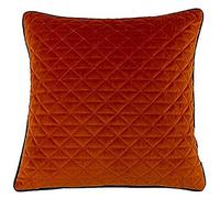 Paoletti Riva Inicio Cuarzo Cojín Lleno De Plumas, Poliéster, Jaffa Naranja/Trullo, 45 X 45 Cm, 45 x 45cm (18" x 18")