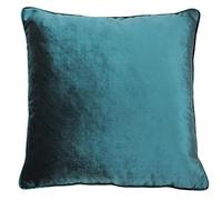 Paoletti Riva Luxe Velvet Cojín - Jadite Verde - Soft Velvet Feel Tela - Reversible - Hidden Cierre De Cremallera - Máquina Lavable - 100% Polyester - 55 X 55Cm (22" X 22" Pulgadas)