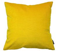 Paoletti Riva Múnich Cojín Pana-Soft Acanalado Efecto-87 13% Poliamida-Limpieza En Seco-45 X 45 Cm Pulgadas, Poliéster, Ceilán Amarillo, 45Cm X 45Cm (18" X 18"), Cylon, 45x45cm