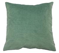 Paoletti Riva Múnich Cojín Pana-Soft Acanalado Efecto-87 13% Poliamida-Limpieza En Seco-45 X 45 Cm Pulgadas, Poliéster, Azul Mineral, 45Cm X 45Cm (18" X 18")