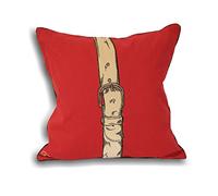 Paoletti Riva Polo Correa Cubiertas del Amortiguador, Rojo, 45 X 45 Cm, algodón, 45x45cm