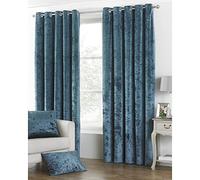 Paoletti Riva Verona - Cortinas con ojales (168 x 183 cm), color azul
