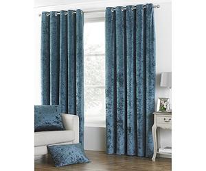 Paoletti Riva Verona - Cortinas con ojales (168 x 183 cm), color azul