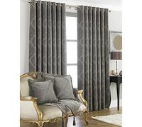 Paoletti Riva Winchester - Cortinas con Ojales, poliéster, Moca, 66" x 72" (168 x 183cm)