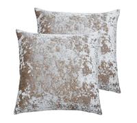 Paoletti Verona Polyester Filled Cushions (Twin Pack), Oyster, 55 x 55cm