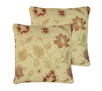 Paoletti Zurich Polyester Filled Cushions (Twin Pack), Polyester, Champagne