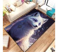 PAOSYTQQ Animal Fox Pattern Rug Carpet for Living Room Bathroom Mat Creative Doormat Carpet for Bedroom Home Decor Non-Slip Floor Mat 160x230cm