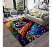 PAOSYTQQ Animal Fox Pattern Rug Carpet for Living Room Bathroom Mat Creative Doormat Carpet for Bedroom Home Decor Non-Slip Floor Mat 160x230cm