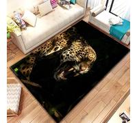 PAOSYTQQ Animal Leopard Cheetah Cartoon Beast Area Rug,Carpet for Home Living Room Bedroom Sofa Doormat Kitchen Decor, Bedroom Decor 160x230cm