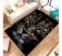 PAOSYTQQ Animal Leopard Cheetah Cartoon Beast Area Rug,Carpet for Home Living Room Bedroom Sofa Doormat Kitchen Decor, Bedroom Decor 90x150cm