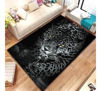 PAOSYTQQ Animal Leopard Cheetah Cartoon Beast Area Rug,Carpet for Home Living Room Bedroom Sofa Doormat Kitchen Decor, Bedroom Decor 90x150cm