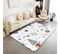 PAOSYTQQ Gaming Area Carpet Mat, Anti Slip Carpet, Red and Blue Carpet, Living Room and Bedroom, Ultra Soft Machine Washable Area Carpet 120x180cm