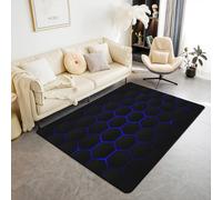 PAOSYTQQ Gaming Area Carpet Mat, Anti Slip Carpet, Red and Blue Carpet, Living Room and Bedroom, Ultra Soft Machine Washable Area Carpet 50x70cm