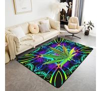 PAOSYTQQ Gaming Area Carpet Mat, Anti Slip Carpet, Red and Blue Carpet, Living Room and Bedroom, Ultra Soft Machine Washable Area Carpet 90x150cm
