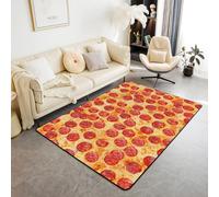 PAOSYTQQ Gaming Area Carpet Mat, Anti Slip Carpet, Red and Blue Carpet, Living Room and Bedroom, Ultra Soft Machine Washable Area Carpet 40x60cm