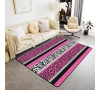 PAOSYTQQ Gaming Area Carpet Mat, Anti Slip Carpet, Red and Blue Carpet, Living Room and Bedroom, Ultra Soft Machine Washable Area Carpet 160x230cm