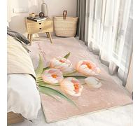 PAOSYTQQ Living Room Sofa Bedroom Dining Room Bathroom Flannel Monochrome Decoration Anti Slip Carpet Washable Floor Mat 160x230cm