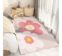 PAOSYTQQ Living Room Sofa Bedroom Dining Room Bathroom Flannel Monochrome Decoration Anti Slip Carpet Washable Floor Mat 160x230cm