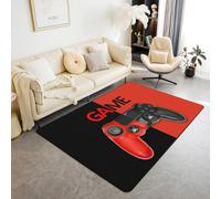 PAOSYTQQ Mushroom Print Boat Anchor Game Area Carpet Video Game Anti Slip Mat Living Room Bedroom Camping Mat 90x150cm