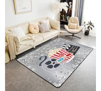 PAOSYTQQ Mushroom Print Boat Anchor Game Area Carpet Video Game Anti Slip Mat Living Room Bedroom Camping Mat 100x160cm