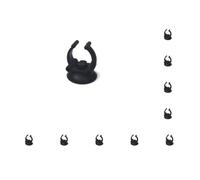 Paowsietiviity Juego de 10 abrazaderas para calentador de acuario, tubo de ventosa, soporte de ventosa, accesorios de repuesto para el hogar, oficina, pecera