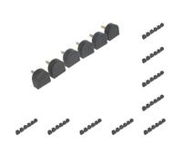Paowsietiviity Juego de 10 pares de puntas de tacón alto para reparación de zapatos, almohadillas de aguja de 16 mm, color negro