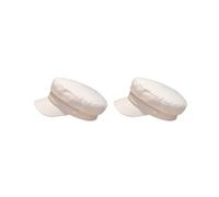 Paowsietiviity Juego de 2 gorras de capitán marinero de algodón y lino, boina bretona retro, parte superior plana, sombrero de pescador estilo newsboy, unisex, beige