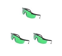 Paowsietiviity Juego de 3 gafas de protección IPL/E-light, punto de congelación, palanca degradada, gafas de seguridad, gafas de trabajo universales, color verde