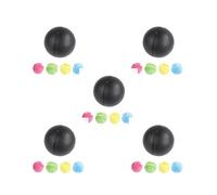 Paowsietiviity Juego de 5 bolas rodantes para perros, juguete electrónico para piso, duradero, con cubiertas