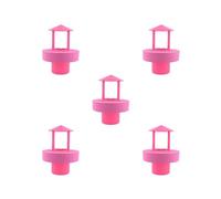 Paowsietiviity Juego de 5 pulverizadores flotantes para filtro de pecera, rojo, 10 x 10 x 13,3 cm