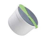 Paowsietiviity Olla arrocera fácil de cocinar sin esfuerzo cada vez materiales PP microondas olla y grano de gran capacidad verde