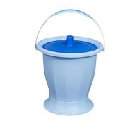 Paowsietiviity Spittoon - Cubo de cámara con asa de tapa para niños, ancianos, sin base de anillo, Azul sin anillo, See The Description