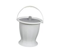 Paowsietiviity Spittoon - Cubo de cámara con asa de tapa para niños, ancianos, sin base de anillo, Blanco sin anillo, See The Description