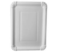 Pap-Star '375 Plato, cartón"Pure Rectangular 21,5 cm x 29 cm Blanco