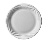 Pap-Star '400 Platos, cartón"Pure Redondo Ø 23 cm Blanco