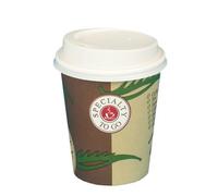 Pap-Star '80 Vasos, cartón con Tapa"To Go 0,2 L Ø 8 cm · 9,1 cm