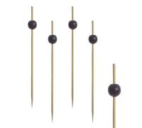 PAPSTAR - Fingerfood - SpieÃ?e 12,5cm Black Pearl aus Bambus
