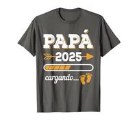 Papá 2025 Cargando Futuro Padre 2025 Nacimiento Hijo Hija Camiseta, Hombre, Asfalto, XL