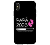 Papà 2026 Loading Annuncio Gravidanza Bimba Femmina Carcasa para iPhone X/XS
