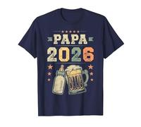Papa 2026, Padre primerizo, Papá Joven, Papá primerizo Camiseta, Hombre, Azul Marino, 6XL