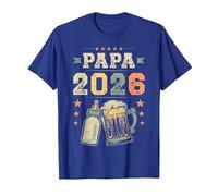 Papa 2026, Padre primerizo, Papá Joven, Papá primerizo Camiseta, Hombre, Azul Real, S