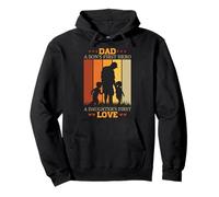 Papá a Sons First Hero a Daughters First Love for Fathers Day Sudadera con Capucha