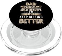 Papá Abuelo Gran Abuelo I Just Keep Getting Better Vintage PopSockets PopGrip para MagSafe
