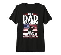 Papá Abuelo Veterano Nada Asusta Patriotic Veterans Day US Camiseta Premium