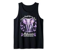Papá Alzheimer's Awareness Elephant Wear Purple For My Dad Camiseta sin Mangas