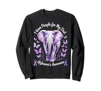 Papá Alzheimer's Awareness Elephant Wear Purple For My Dad Sudadera