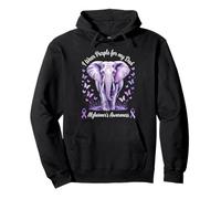 Papá Alzheimer's Awareness Elephant Wear Purple For My Dad Sudadera con Capucha