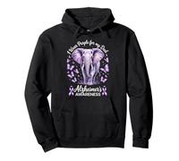 Papá Alzheimer's Awareness Elephant Wear Purple For My Dad Sudadera con Capucha