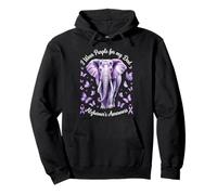 Papá Alzheimer's Awareness Elephant Wear Purple For My Dad Sudadera con Capucha